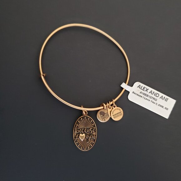 Alex and Ani "Because I Love You" Bracelet   670 - Picture 1 of 3